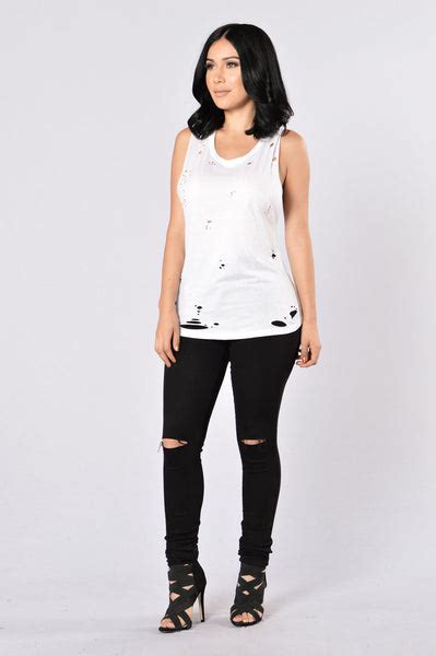 Get Ripped Tank Top White
