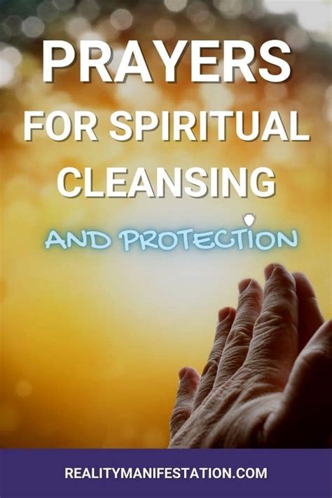 The Art Of Prayers For Cleansing And Protection Reality Manifestation