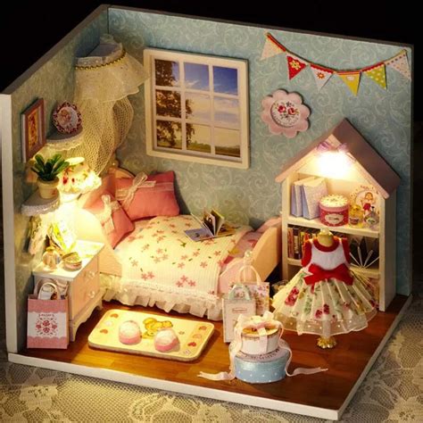 Handmade Doll House Room Furniture Miniatura Diy Doll Houses Miniature