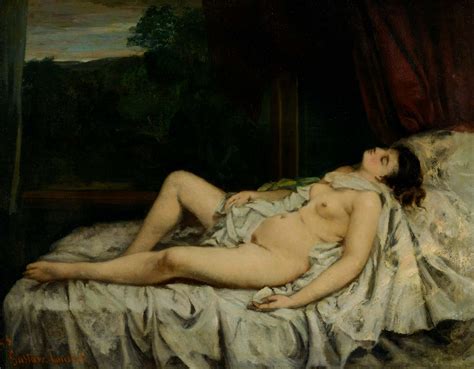 Sleeping Nude By Gustave Courbet Painted Imgur