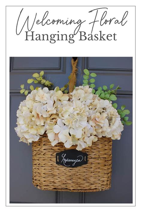 Diy Floral Hanging Basket Domestically Speaking