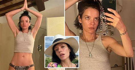 Lily Allen Enjoys Tuscan Sun On Holiday As She Posts Bathroom Bikini