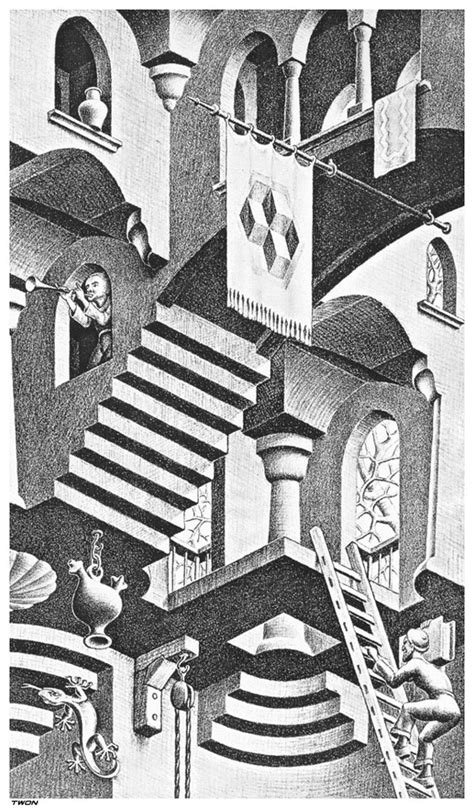 49 M C Escher Wallpaper