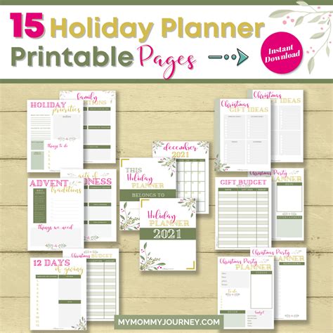 Holiday Planner 2021 My Mommy Journey Shop