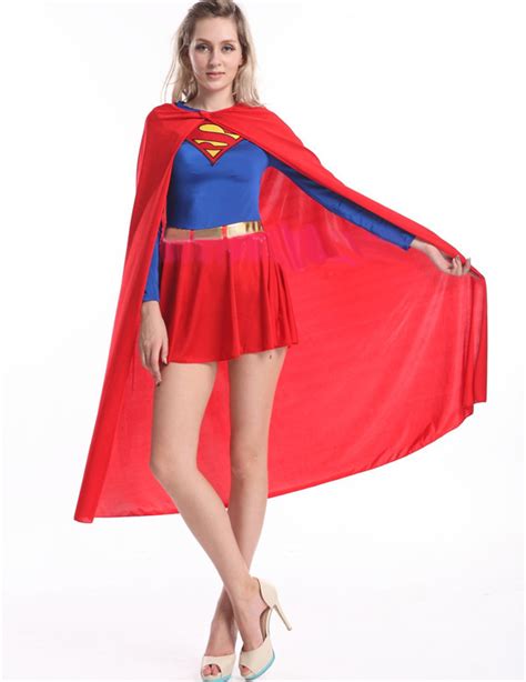 Spandex Supergirl Cosplay Costume Halloween Catsuit [spm1743] 38 99 Superhero Costumes