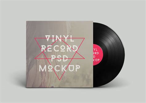Free Vinyl Record Mockup Psd