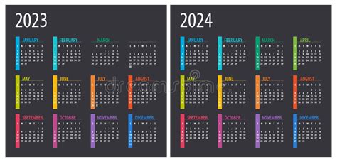 2024 Calendar Illustration Template Mock Up Week Starts Sunday