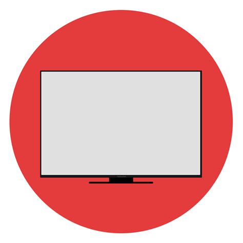 Flat Television Tv Icon Png Transparent Background Free Download Images