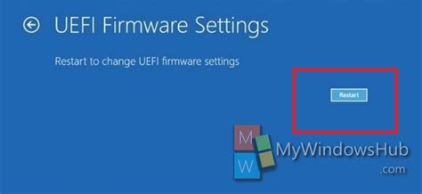 How To Boot To Uefi Firmware Settings From Inside Windows