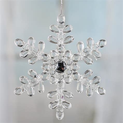 Crystal Acrylic Snowflake Ornament Christmas Ornaments Christmas