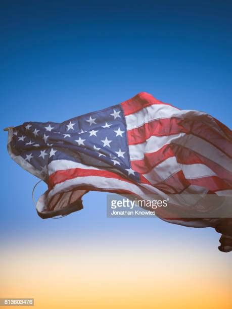 American Flag Sunset Photos And Premium High Res Pictures Getty Images