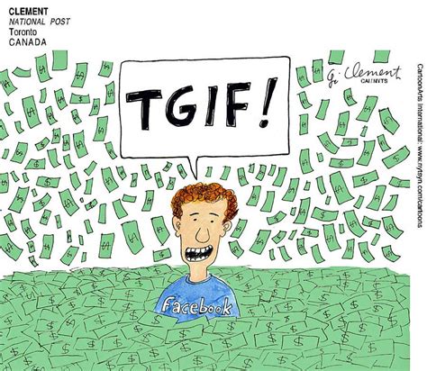 Cartoons Of The Week Mark Zuckerberg Is Literally Swimming In Money