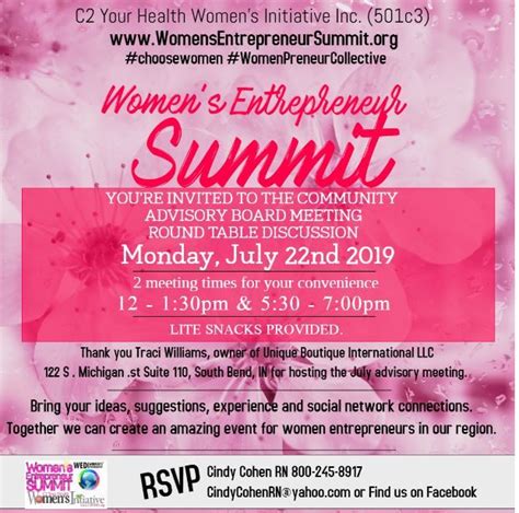 eventbrite ticket e womens entrepreneur summit community advisory