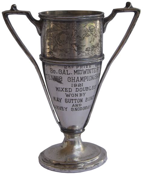 It was only seven years later that in 1884, the ladies singles and men's doubles event began. Lot Detail - Tennis Trophy Won by May Sutton, the First American to Win Wimbledon Singles ...