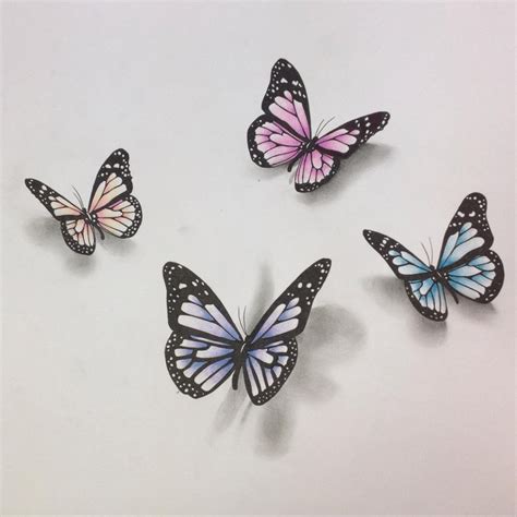 How To Draw Realistic Butterflies Therescipes Info