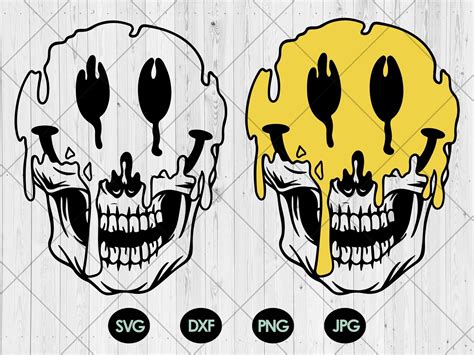 Smiley Skull Smiley Face Skull Graphic By Newhopestore · Creative Fabrica