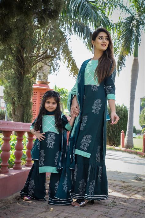 beautiful pakistani 3 piece salwar suit mother daughter etsy uk