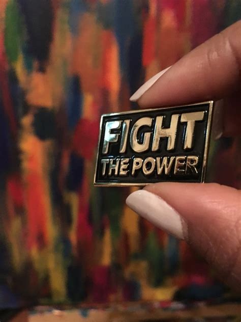 Fight The Power Pin By Cyber Amaris Refuse Fascism