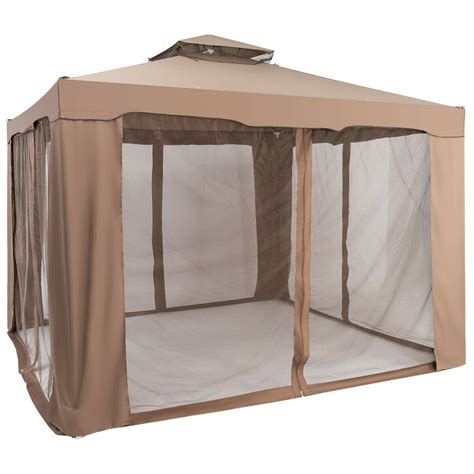 Gymax 10x 10 Canopy Gazebo Shelter Wmosquito Netting Outdoor Patio