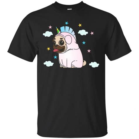 Pugicorn Long Sleeve Shirt Pug Dog Dressed As A Unicorn