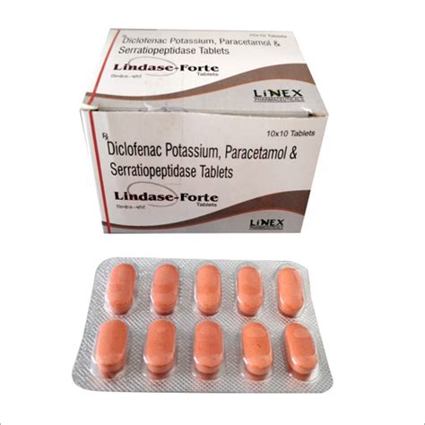 Diclofenac Potassium Paracetamol And Serratiopeptidase Tablets At Best Price In Paonta Sahib
