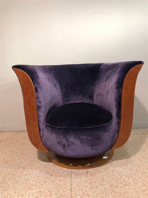 We are sorry, but office depot is currently not available in your country. Art Deco Purple Velvet Tulip Small Armchair Labeled "Hotel ...