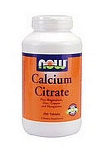 Calcium Now Foods Calcium Citrate 250 Tablets