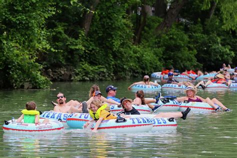 Tubers From Across Texas Kick Off Tubing Season In New Braunfels For The Holiday Weekend