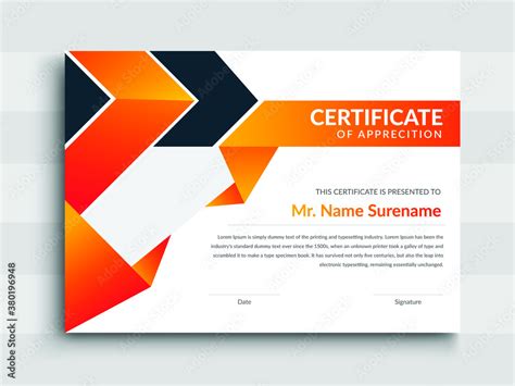 Creative Professional Certificate Template Design For Printmodern