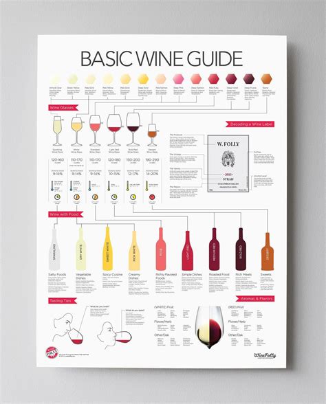 Basic Wine Guide Poster 18x24 By Wine Folly Wine Guide Wine Folly