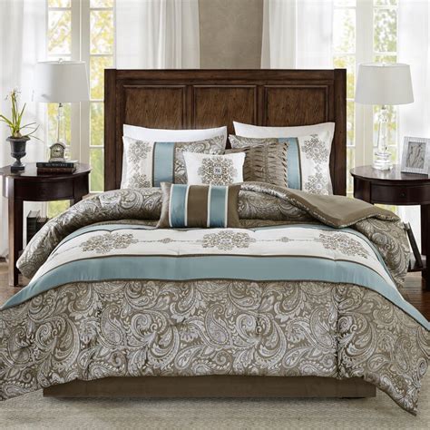 King size bed sheets and comforter sets. Astoria Grand Rosann Jacquard 7 Piece Reversible Comforter ...