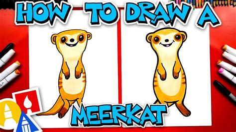 How To Draw A Meerkat Cartoon Youtube