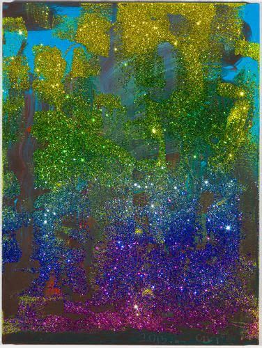 Chris Martin American Born 1954 Untitled 2015 Acrylic And Glitter