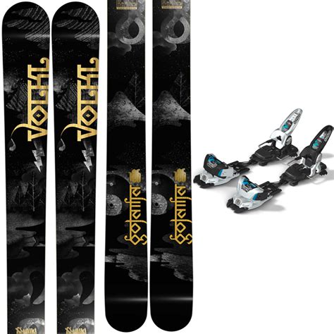 Volkl Gotama Marker Griffon Schizo Skis With Bindings 2011