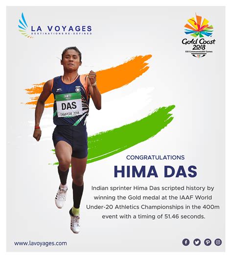 congratulation hima das scripted history by becoming the first indian athlete to win gold at