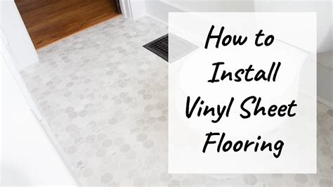 How To Install Vinyl Sheet Flooring Youtube