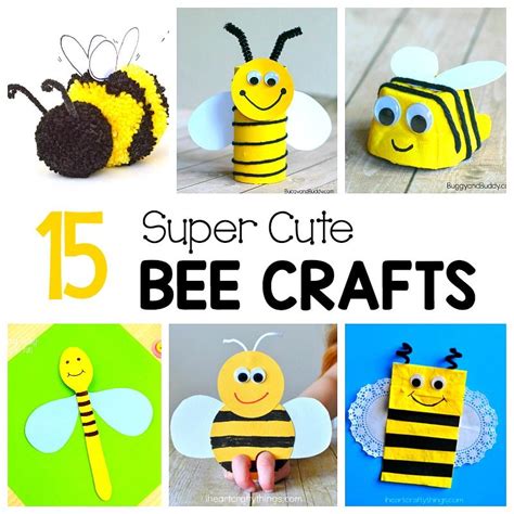 15 Bee Crafts For Kids Bee Crafts For Kids Bee Crafts Crafts For Kids