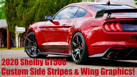2020 Shelby Gt500 Cftp Custom Bemaro Films Vinyl Side Stripes And 2x