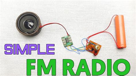 How To Make Simple Transistor Fm Radio Diy Youtube