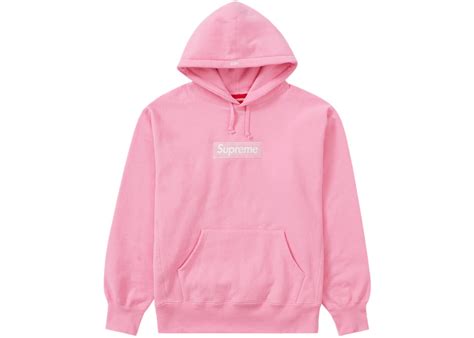 Supreme Box Logo Hooded Sweatshirt Fw21 Pink Herren Fw21 De