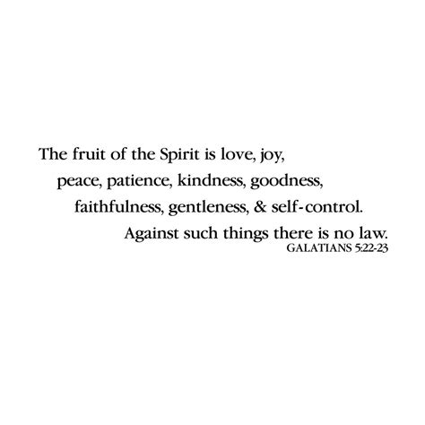 Galatians 5v22 Vinyl Wall Decal 10 Fruit Of The Spirit Love Joy