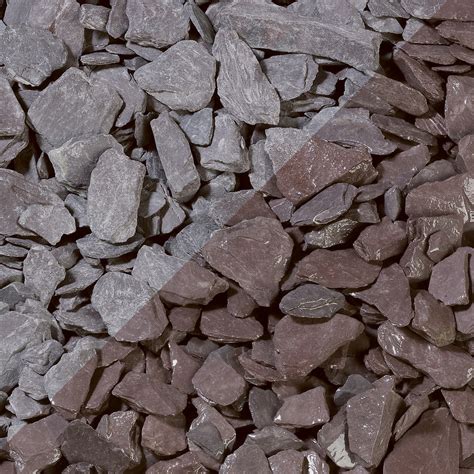 Plum Slate Chippings Bulk Bags 20 40mm Corfe Stone