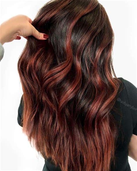 Top 48 Image Brown Hair With Red Highlights Vn