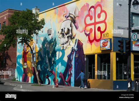 Montreal Graffiti Plateau Banque De Photographies Et Dimages à Haute