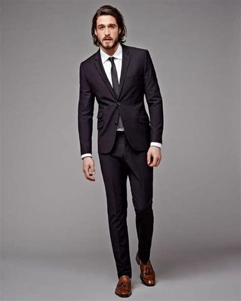 29 Cool Black Pants With Brown Shoes Outfits For Men Wedding Suits