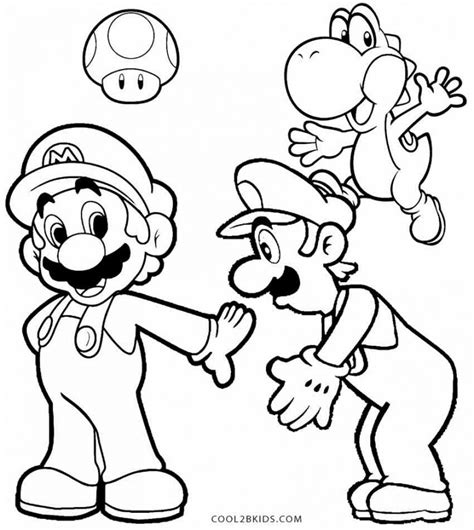 Dibujos de Luigi para colorear Páginas para imprimir gratis