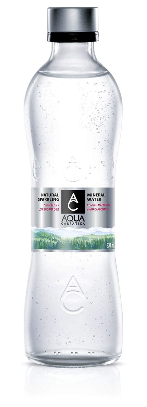 Aqua Carpatica Natural Sparkling Mineral Water Nitrates Free Glass 12 X