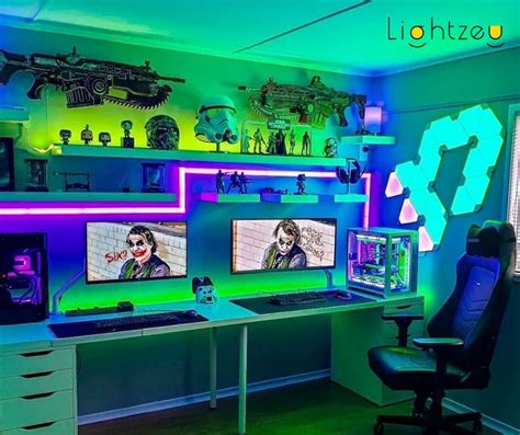 Led Neon Light Bar In 2021 Gaming Room Setup Video Game Rooms