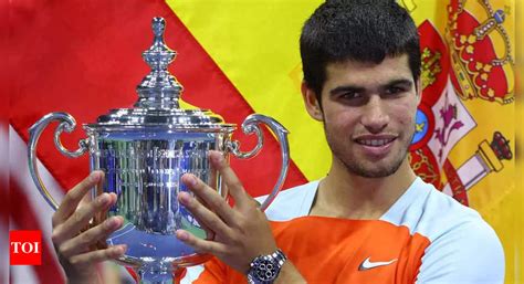 astounding carlos alcaraz wins us open and becomes world number one tennis news times of india