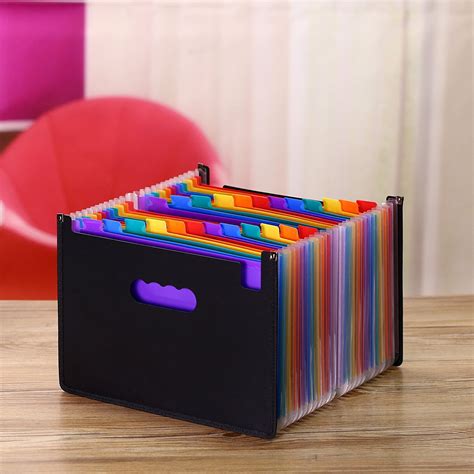 Expanding File Folder with 24 Spacious Pockets